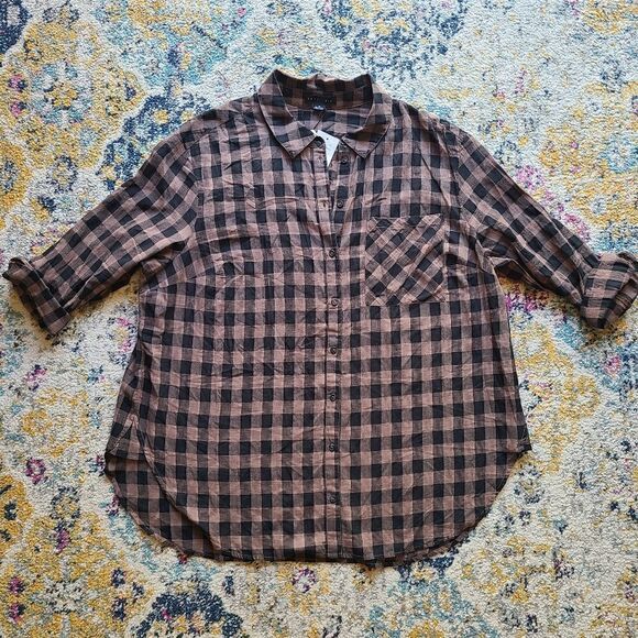 Sanctuary Bianca Gingham plaid button up shirt - Picture 4 of 16